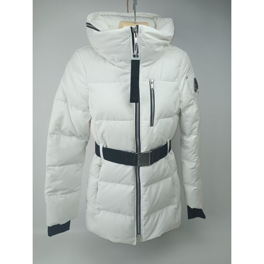 Moose Knuckles White Ski Jacket